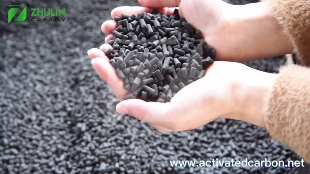 Activated Carbon for Natural Gas Purification 2 extruded activated carbon column