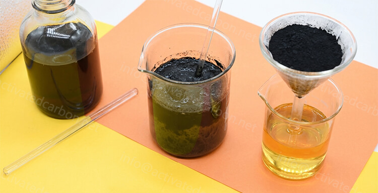 Charbon actif pour la purification de l'huile végétale 2 charbon actif pour la purification de l'huile 1